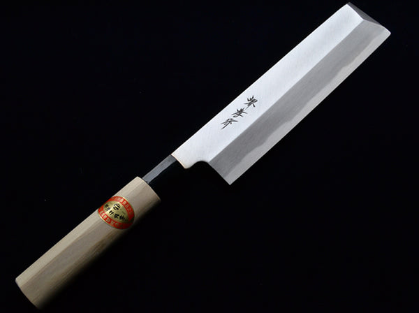 堺 孝行 霞研 白三鋼 薄刃 和包丁 朴PC口輪柄 1